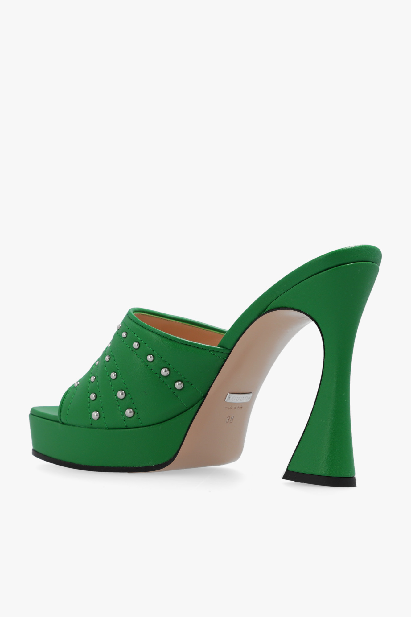 Green 2025 gucci mules